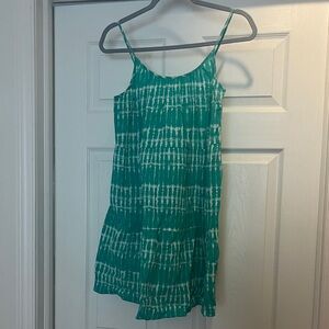 J.Crew Green Tie-Dye swim Cover-up